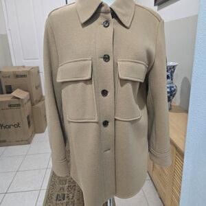 BOSS Beige Utility Jacket for Women